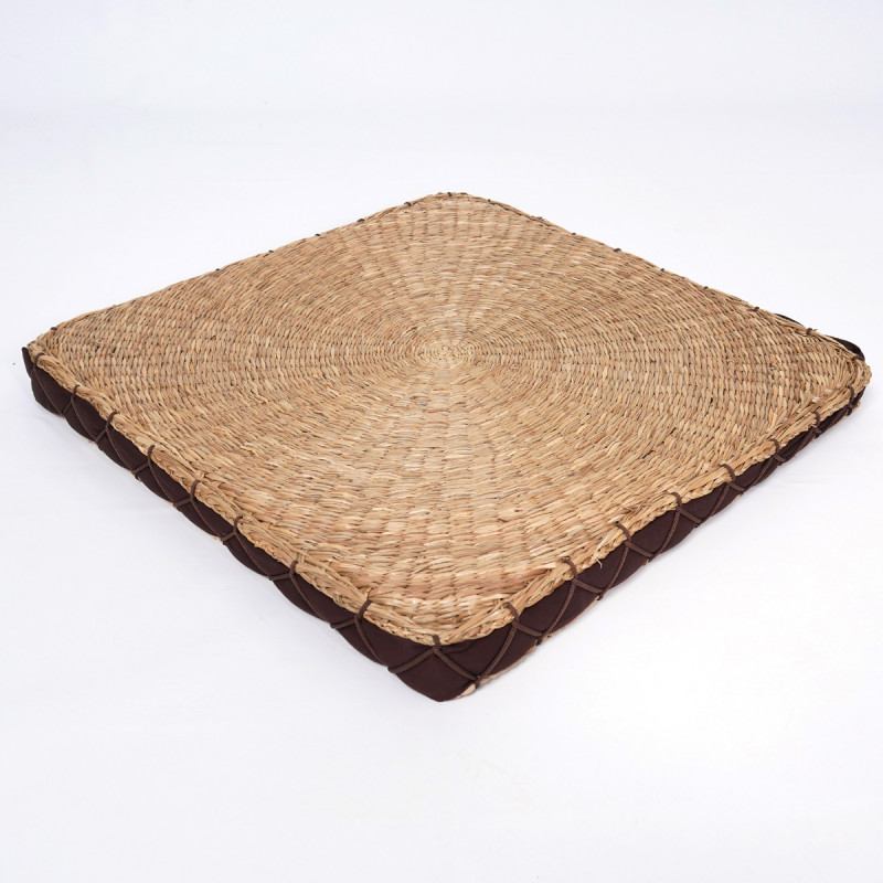 Specifiche: quadrato spessore 6 cm dimensioni: diametro 40 cm Cuscino futon in paglia Zen per meditazione Kecream uno per uno materiale: erba 