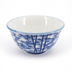 japanese blue bamboo patterns teacup TAKEBAYASHI ATSUSHI SENCHA
