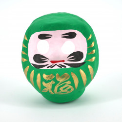 Muñeca japonesa, salud, DARUMA, verde