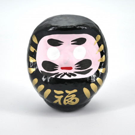Muñeca japonesa daruma negra con protección espiritual, DARUMA, tamaño a elegir