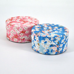 Japanese tea box washi paper flat 40g pink blue choice