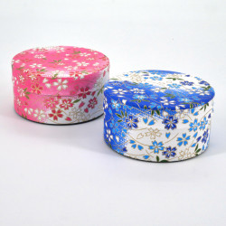 Japanese tea box washi paper flat 40g pink blue choice