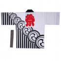 haori veste japonaise en coton couleur au choix pour festival matsuri kamon