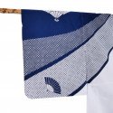 Japanese cotton prestige yukata for women SENSUSHIBORI blue