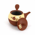 japanese red kyusu teapot made of terracotta tokoname YAKIBA