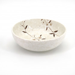 ciotola di zuppa giapponese in ceramica, HIWA, i fiori