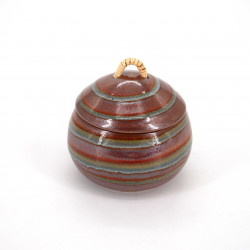 Japanische runde Tasse mit rote Keramikdeckel NARUTO, Whirlpool