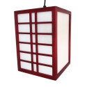 Lampe japonaise plafonnier rouge GURRIDDO