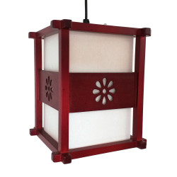 Japanese red ceiling lamp IDO