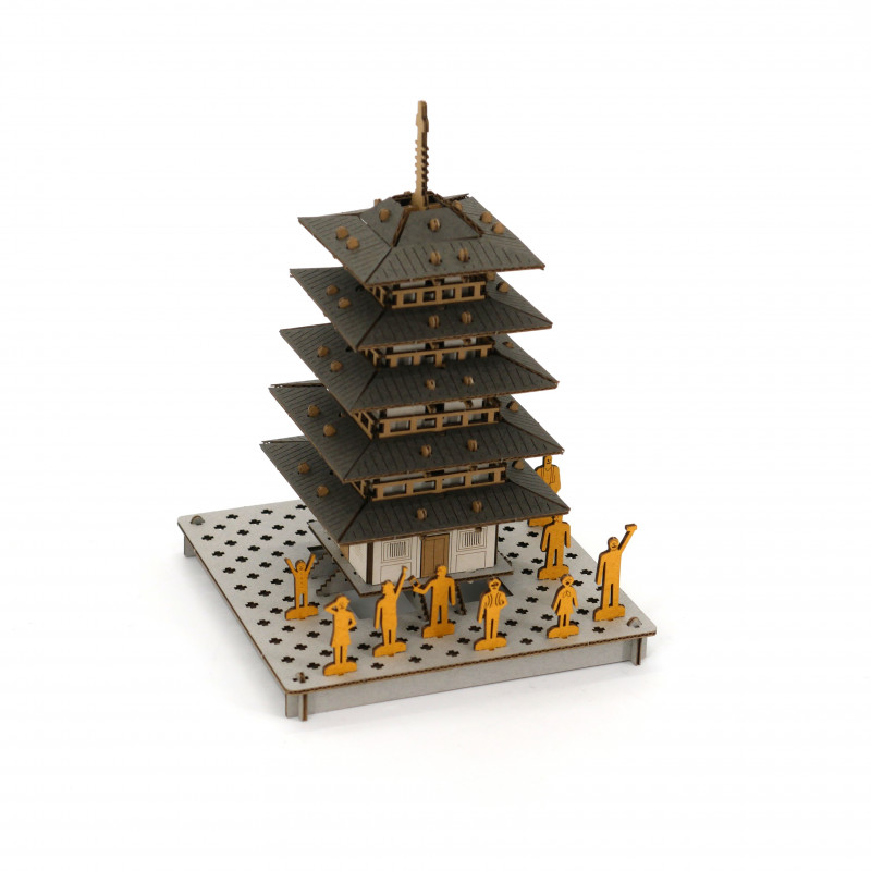 mini cardboard mockup, TO, Pagoda with 5 floors
