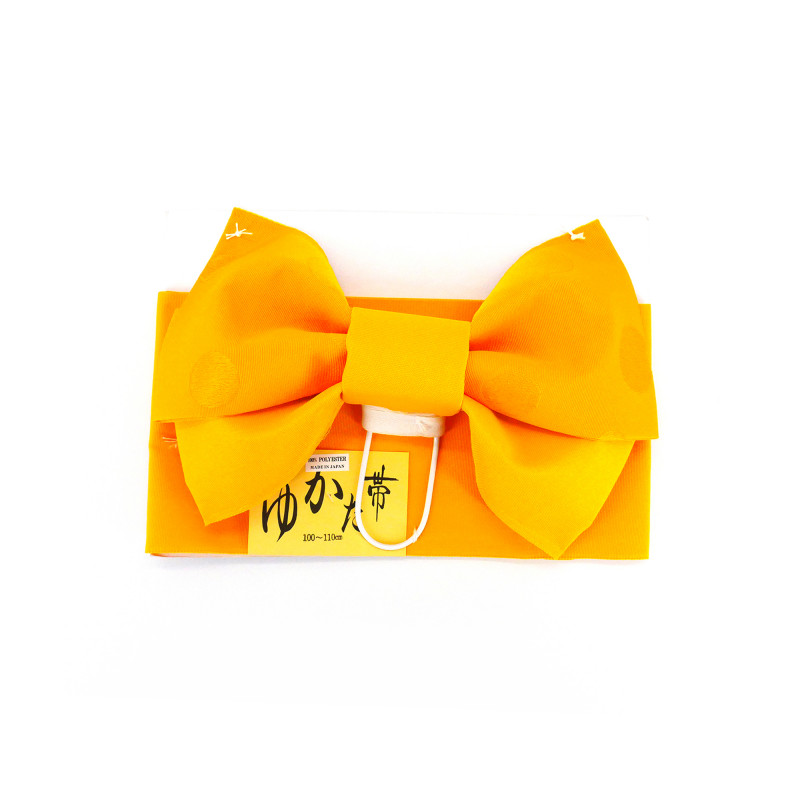 cintura e nodo tradizionali giapponesi per bambini, MUSUBI-OBI, giallo