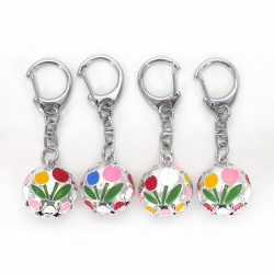Porte-clés grelot japonais tulipe, couleur au choix KIHORUDA