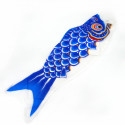 blue koi carp-shaped windsock KOINOBORI