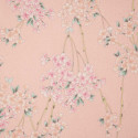 tissu rose japonais en coton motifs fleurs fabriqué au Japon largeur 110 cm x 1m