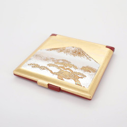 espejo de bolsillo dorado, SHIROFUJI, Monte fuji
