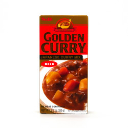 Curry giapponese delicato, S&B Curry dorato, barra di curry piccante.