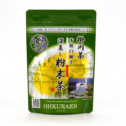 Japanischer grüner Tee in Pulverform, geerntet im Frühjahr FUNMATSUCHA