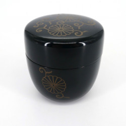 Set of two Natsume boxes in black lacquer