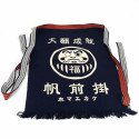 Traditional Japanese cotton apron Daruma, MAEKAKE DARUMA