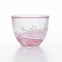 Tazza di vetro giapponese rosa- TIKKAPU