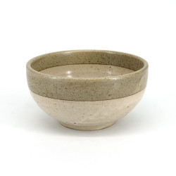 Japanische Keramiksuppenschüssel SHIRATSUYU, beige