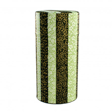 Japanese green tea box made of washi paper, SAKURA, 200 g