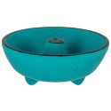 Incense burner in turquoise cast iron, IWACHU, fountain
