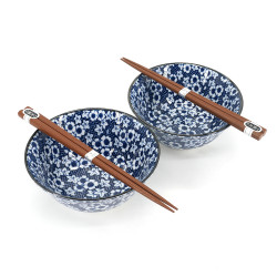 Set de 2 bols japonais en céramique - KURO AKURA