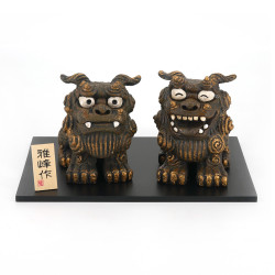 2 Japanese guardian Lions of ornament, KOMAINU, decoration