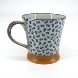 mug japonais bleu en céramique Hana