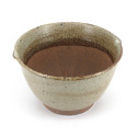 Tazón de cerámica marrón japonesa suribachi - SURIBACHI