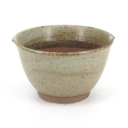 Bol japonais marron suribachi en céramique - SURIBACHI