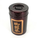 Large Japanese metal tea box, 1kg, red - OMEICHA AKA