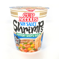 Cup of Instant Ramen with shrimp flavor, NISSIN CUP NOODLE SHRIMP