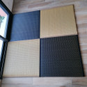 japanischer teppich matt aus reisstroh, IBUKI, schwarz oder beige