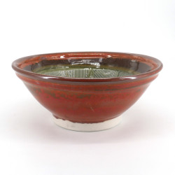 Bol japonais suribachi en céramique - SURIBACHI - rouge