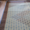 alfombra japonesa tradicional en paja de arroz, KUMIKO, asanoha
