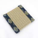 petit tatami carré en goza 13 x 13 cm