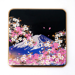 Japanese decorative resin coaster, FUJISAKURA