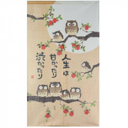 Rideau japonais noren en polyester, AKINO SHICHIFUKURÔ