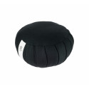 Meditation cushion, round, black, ZAFU