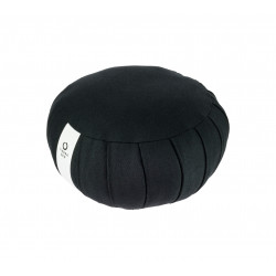 Meditation cushion, round, black, ZAFU