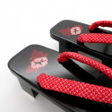 black traditional Japanese footwear GETA for women