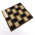 Dessous de plat / théière carré en tatami 22 x 22 cm, BAIKARA