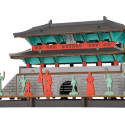 Mini maquette en carton, NAMDAEMUN, Grande porte du sud de Séoul, Fait au Japon