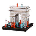Mini maquette en carton, PARIS ARC, Arc de triomphe, Fait au Japon