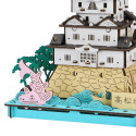 Mini cardboard mockup, TAKAMATSU-JO, Takamatsu Castle, made in Japan