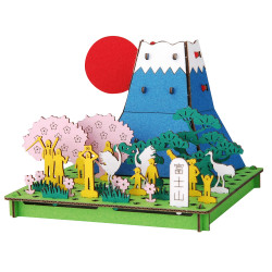mini maquette en carton, FUJISAN, Mont Fuji