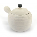 Teiera in ceramica giapponese, SHIROMARU, bianco