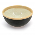 Ciotola giapponese di ceramica SHIRAKABA, beige e grigio